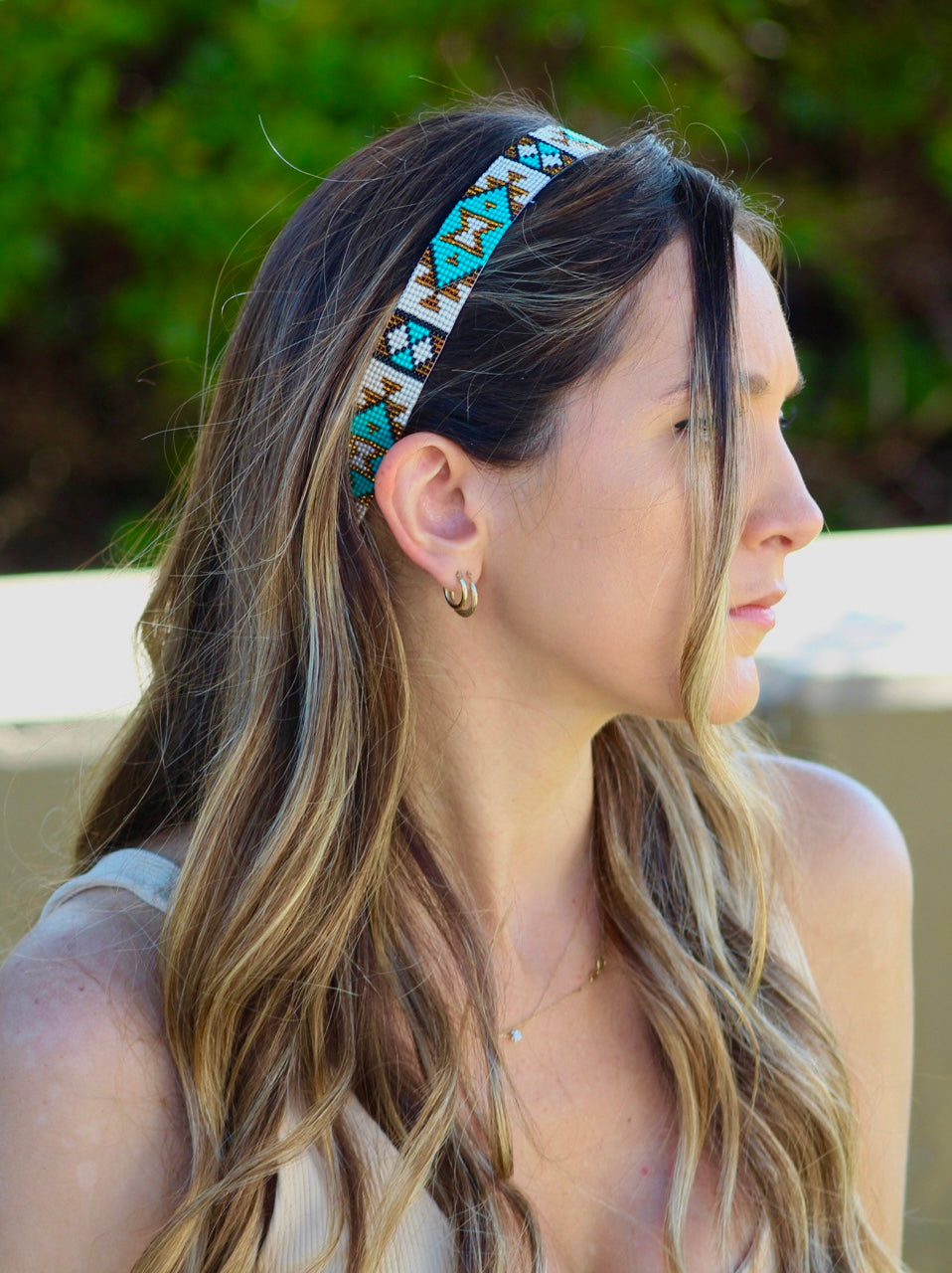– Tribal Turquoise Headband KAQCHI