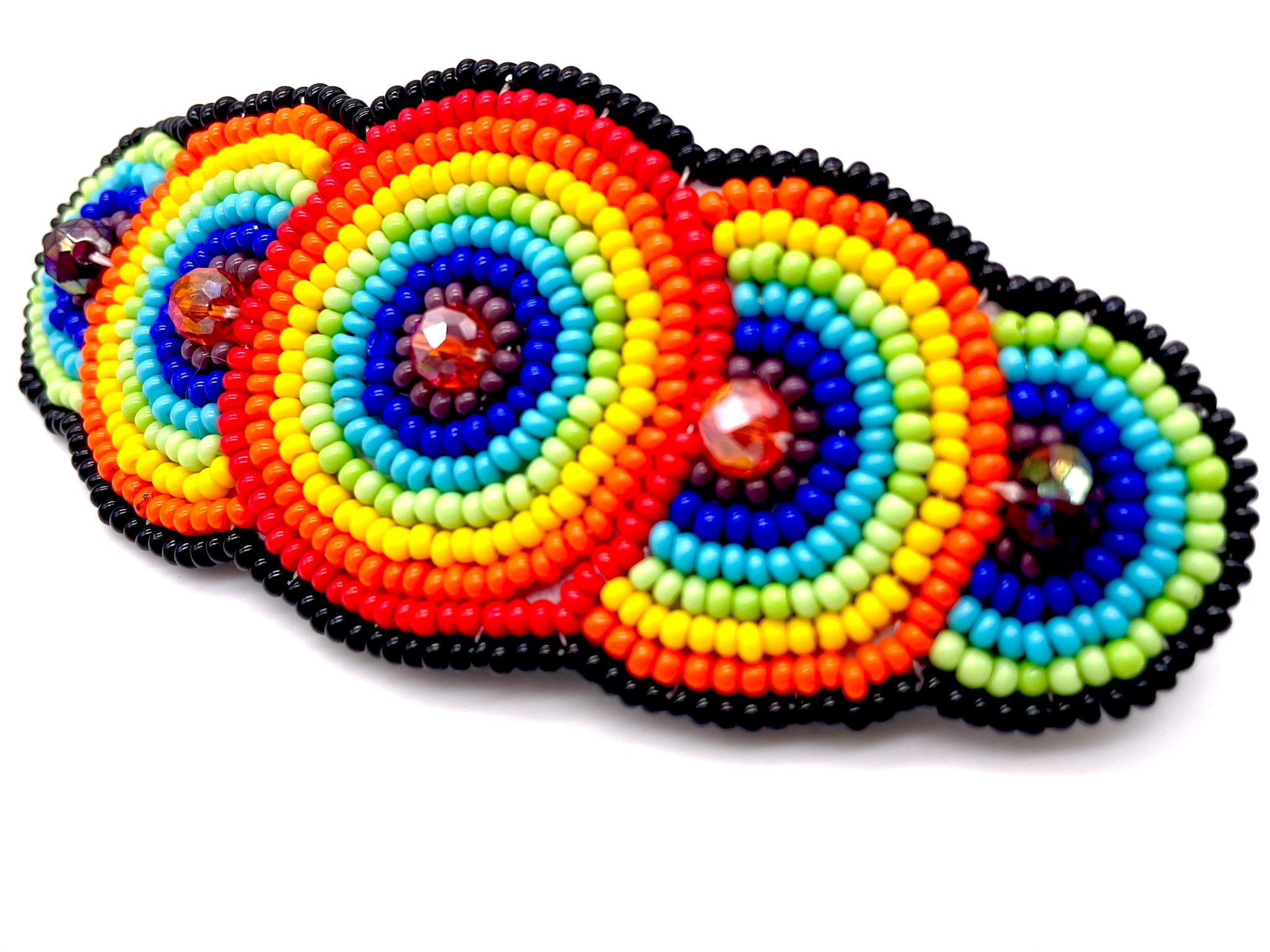 Rainbow Beaded Barrette – KAQCHI display picture 1