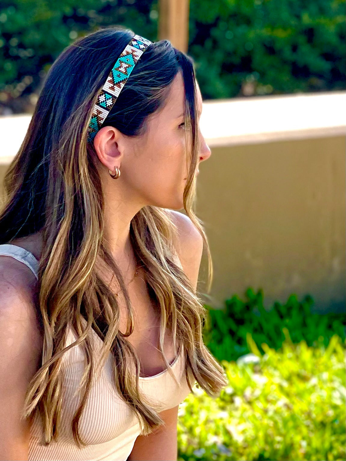 KAQCHI – Headband Turquoise Tribal
